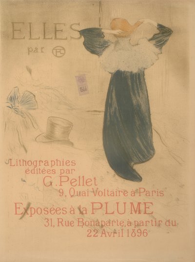 Elles-juliste, 1896. tekijältä Henri de Toulouse Lautrec