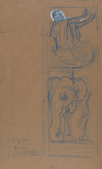 Esisuunnittelu Le Chariot de Terre Cuiten Playbillille, 1894. tekijältä Henri de Toulouse Lautrec