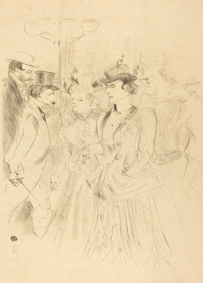 Promenade Promenade, 1899. tekijältä Henri de Toulouse Lautrec
