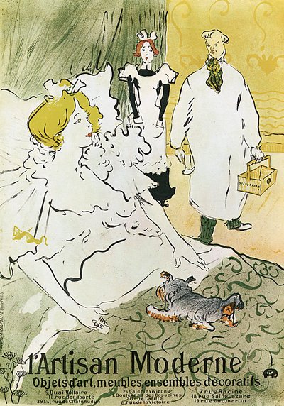 Qui, LArtisan Moderne, 1894. tekijältä Henri de Toulouse Lautrec