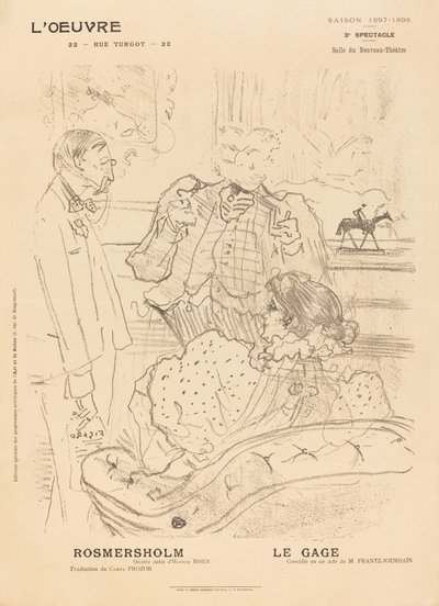 Rosmersholm; Lupaus tekijältä Henri de Toulouse Lautrec