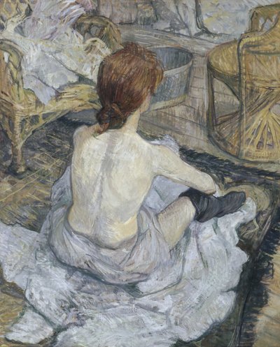 Redhead The Toilet, 1889 tekijältä Henri de Toulouse Lautrec