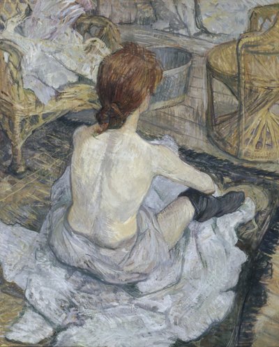 Rousse, joka tunnetaan myös nimellä La Toilette. tekijältä Henri de Toulouse-Lautrec