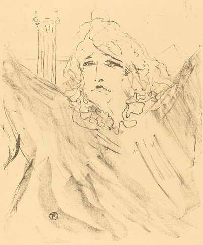 Sarah Bernhardt elokuvassa "Cleopatra" (Sarah Bernhardt elokuvassa "Cleopatra") tekijältä Henri de Toulouse Lautrec
