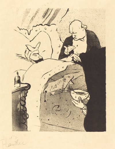 Sairas Carnot! Carnot malade!, 1893. tekijältä Henri de Toulouse Lautrec