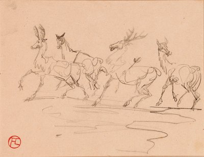Stags ja Hinds tekijältä Henri de Toulouse Lautrec