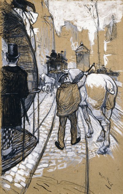 Omnibus-yhtiön linja-autonkuljettaja, 1888 tekijältä Henri de Toulouse Lautrec