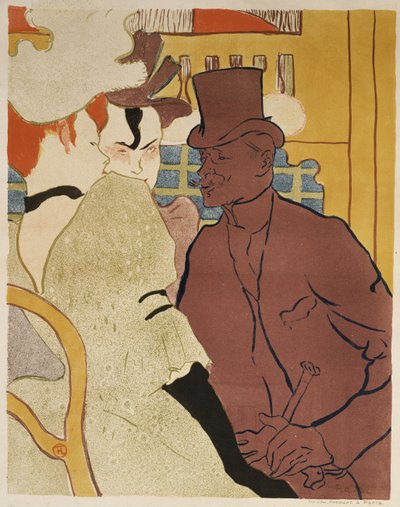 Englantilainen Moulin Rougessa, 1892 tekijältä Henri de Toulouse Lautrec
