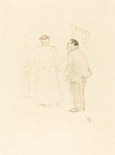 Jourdanin ja Brownin ensimmäinen myyjä Jourdanin ja Brownin ensimmäinen myyjä, 1897. tekijältä Henri de Toulouse Lautrec