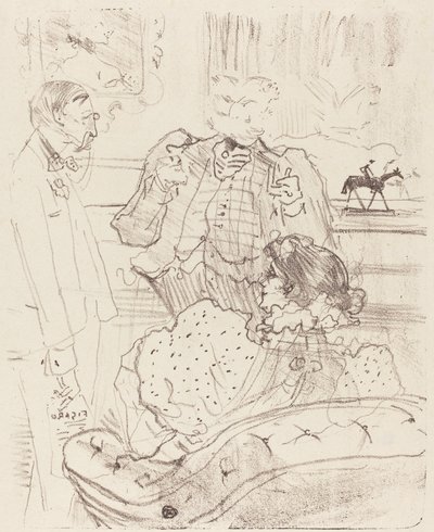 Forfeit La gage, 1897. tekijältä Henri de Toulouse Lautrec