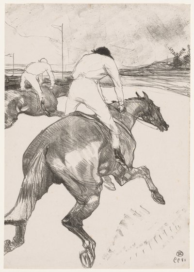 Jockey, 1899. tekijältä Henri de Toulouse Lautrec