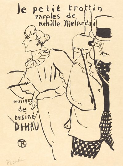 Pieni Errand-Girl (Le petit trottin) tekijältä Henri de Toulouse Lautrec
