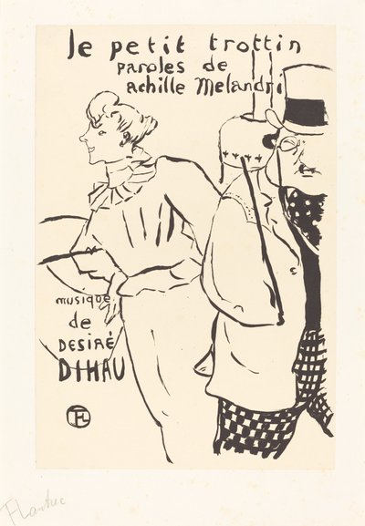 Pieni Errand-Girl (Le petit trottin) tekijältä Henri de Toulouse Lautrec
