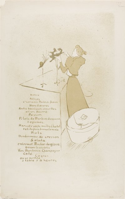 The Milliner, Renée Vert tekijältä Henri de Toulouse Lautrec