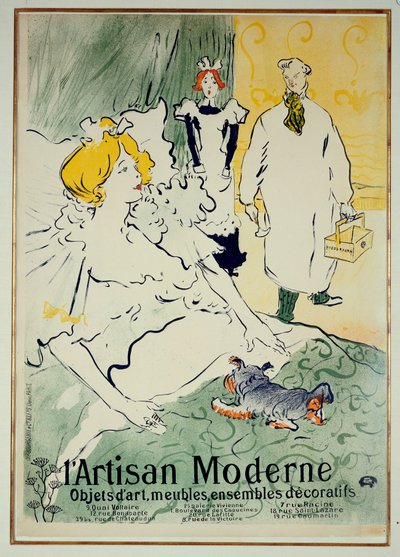 Moderni käsityöläinen, 1896 tekijältä Henri de Toulouse Lautrec