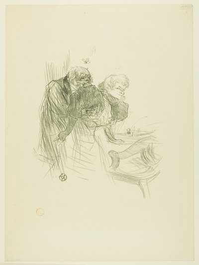 Puolan juutalaisten rukous, Au Pied du Sinaïsta tekijältä Henri de Toulouse-Lautrec
