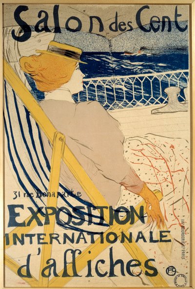 54 jahtimatkan matkustaja. Juliste Salon des Centsille, 31 rue Bonaparte, Pariisi (kansainvälinen julistenäyttely). Henri De Toulouse Lautrecin (1864-1901) juliste tekijältä Henri de Toulouse Lautrec