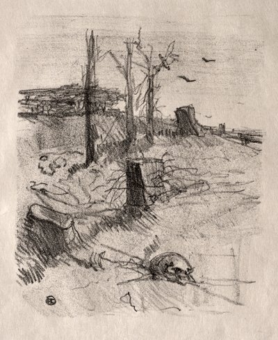 Hautausmaa Galiciassa tekijältä Henri de Toulouse Lautrec
