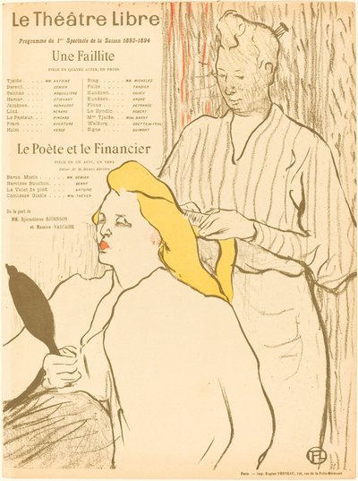 Konkurssi; Runoilija ja rahoittaja tekijältä Henri de Toulouse Lautrec