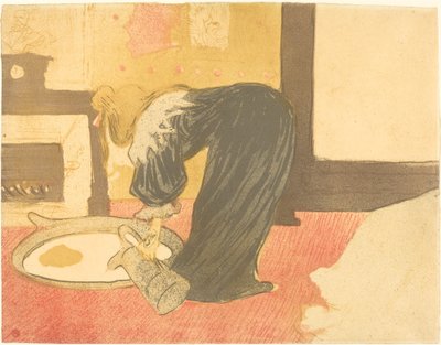Nainen kylpylässä (Femme au tub) tekijältä Henri de Toulouse Lautrec