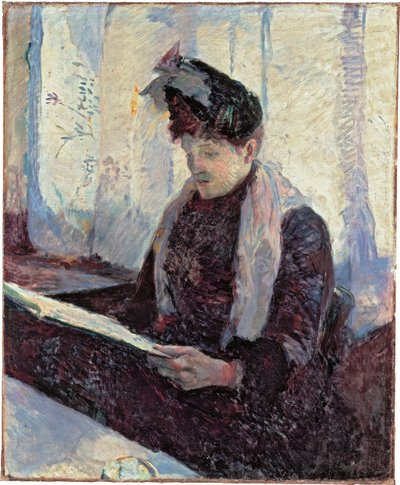 Nainen kahvilassa tekijältä Henri de Toulouse Lautrec
