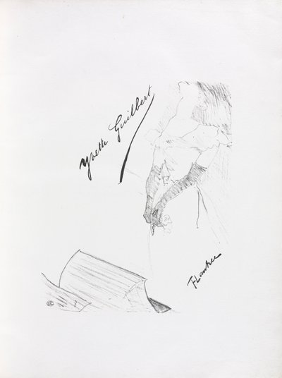 Yvette Guilbert-englanninkielinen sarja: Frontispiece, 1898. tekijältä Henri de Toulouse Lautrec