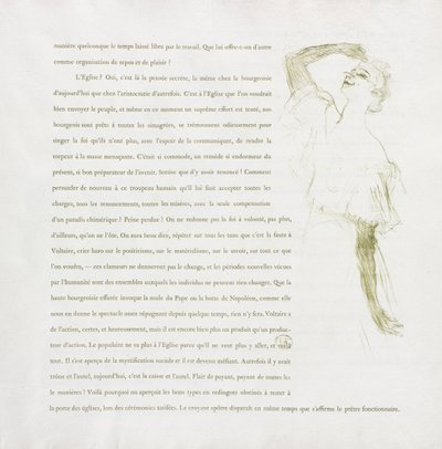 Yvette Guilbert-French-sarja: nro 7, 1894. tekijältä Henri de Toulouse Lautrec