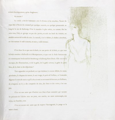 Yvette Guilbert-French-sarja: nro 9, 1894. tekijältä Henri de Toulouse Lautrec