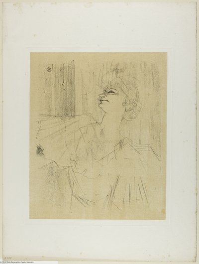 Yvette Guilbert – Menilmontant de Bruant, Yvette Guilbertiltä tekijältä Henri de Toulouse-Lautrec