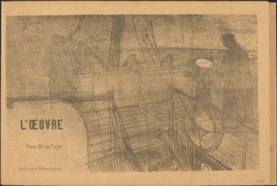 Työn esiteohjelma tekijältä Henri de Toulouse Lautrec, Félix Vallotton, Antonio