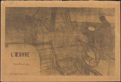 Työn esiteohjelma tekijältä Henri de Toulouse Lautrec, Félix Vallotton, Antonio