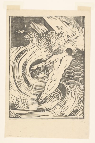 De Visscher (alkuperäinen nimi esineessä) tekijältä Henri van der Stok (signed by artist)