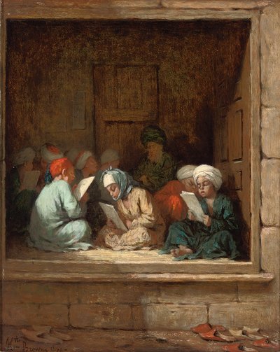 Turkkilainen kouluhuone, 1870 tekijältä Henriette Browne