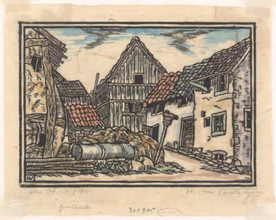 Maatila Eifelissä tekijältä Henriëtte van Hove (signed by artist)
