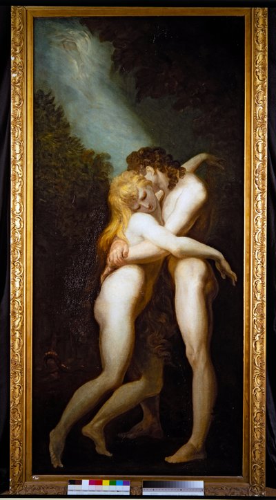 Aatami ja Eeva (maalaus) tekijältä Henry (1741-1825) Fuseli