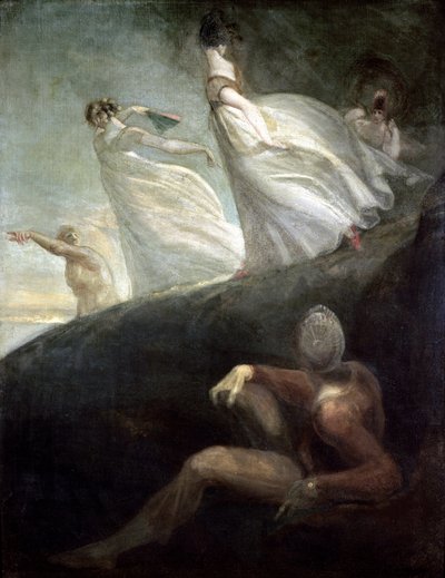 Hastingsin naiset (öljy kankaalle) tekijältä Henry (1741-1825) Fuseli