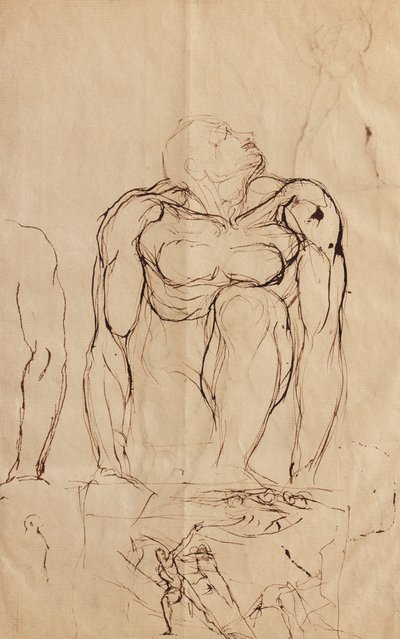 Nouseva (intialainen muste paperille) tekijältä Henry  Fuseli