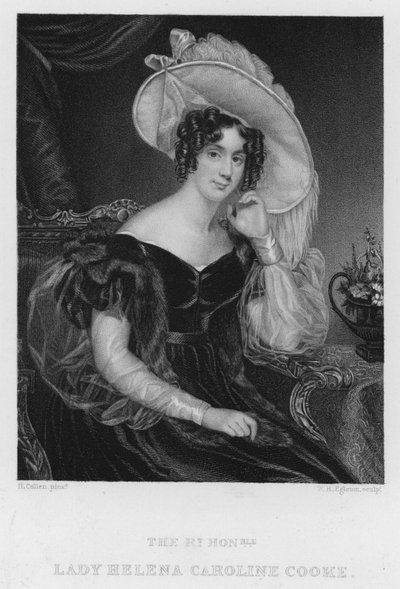 Lady Helena Caroline Cooke (kaiverrus) tekijältä Henry (after) Collen