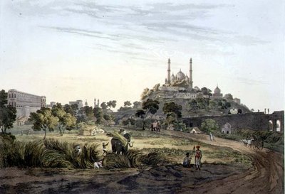 A View at Lucknow, plate VII, engraved by Daniel Havell (1785-1826) 1809 (engraving)finn tekijältä Henry (after) Salt