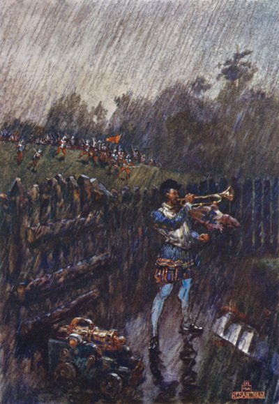 Hälytys, liian myöhäistä! (väri litho) tekijältä Henry (after) Sandham