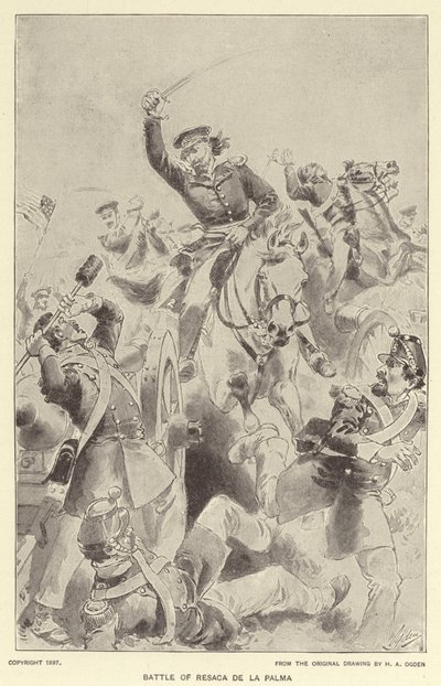 Battle of Palm Hangover (litho) tekijältä Henry Alexander (after) Ogden