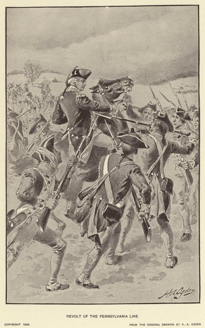 Pennsylvania-linjan kapina (litho) tekijältä Henry Alexander (after) Ogden
