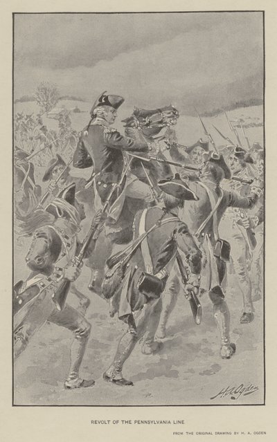 Pennsylvania-linjan kapina (litho) tekijältä Henry Alexander (after) Ogden