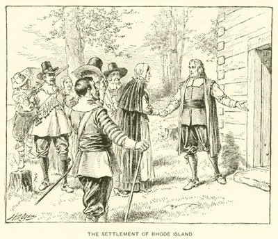 Rhode Islandin asutuskunta (litho) tekijältä Henry Alexander (after) Ogden