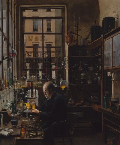 Laboratoriossa n. 1885-87. tekijältä Henry Alexander