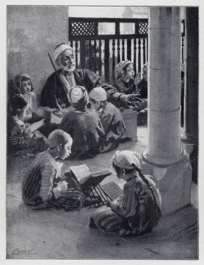 Itäinen koulumestari (litho) tekijältä Henry Andrew Harper