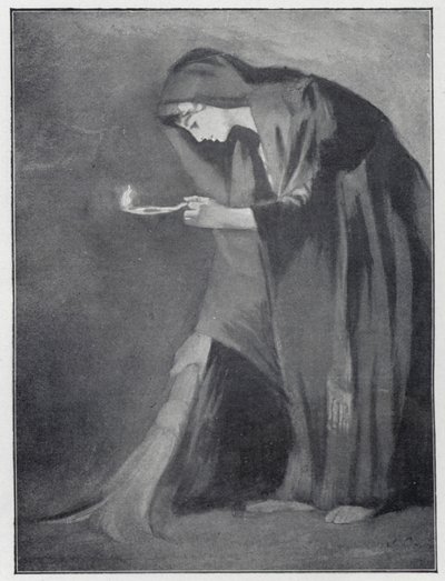 Itämainen nainen etsii kadonnutta kolikkoa (litho) tekijältä Henry Andrew Harper