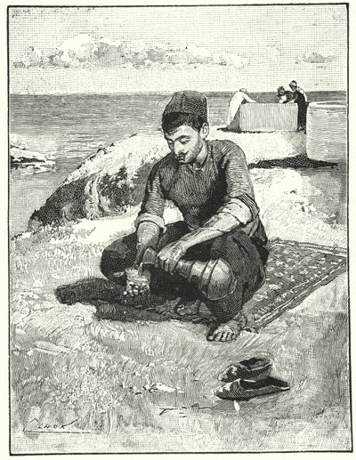 Seremoniallinen puhdistus ennen rukousta (litho) tekijältä Henry Andrew Harper