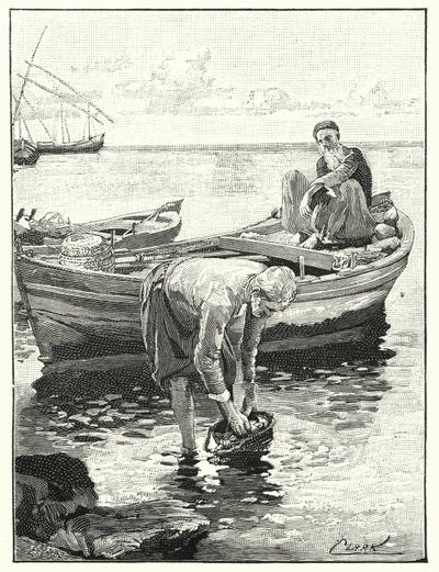 Kalastajat Tiberiaanmerellä (litho) tekijältä Henry Andrew Harper