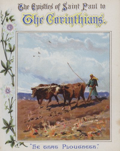 Hän, joka kyntää (chromolitho) tekijältä Henry Andrew Harper